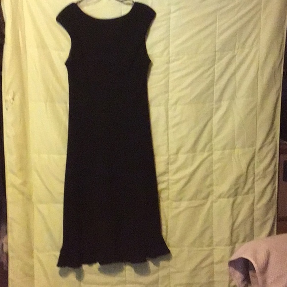 Black A-line dress
